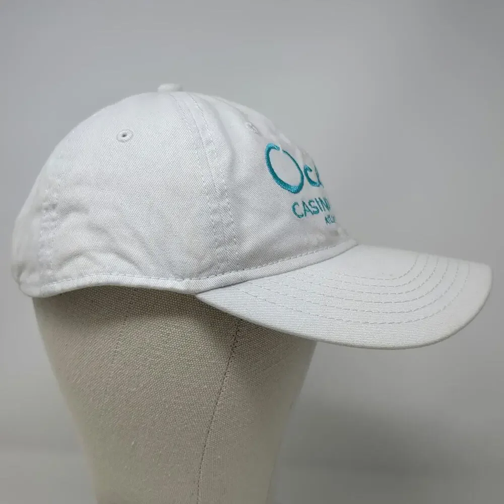 Sportsman Baseball Cap White One Size Ocean Casino Resort Atlantic City Logo Hat